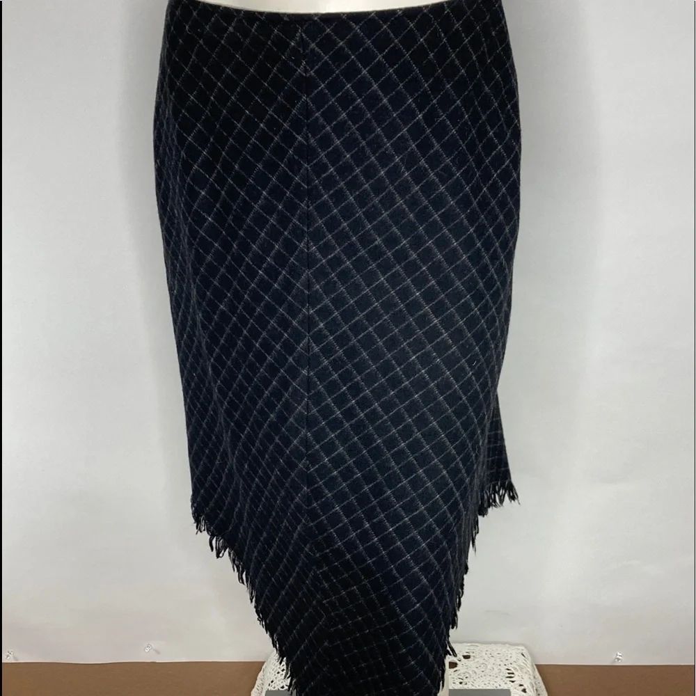 Rafaella Wool Blend Lined Asymmetrical Skirt Sz 10